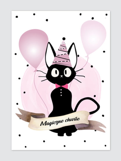 Plakat Balonowy Kot