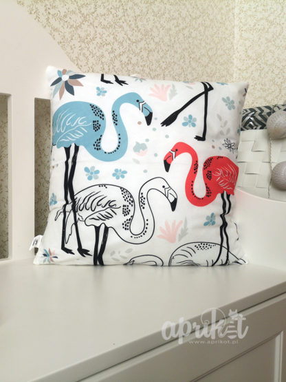 Poszewka na poduszkę dla dzieci Flamingi duże