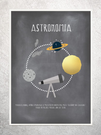 Złoty plakat Astronomia