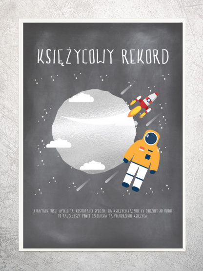 Srebrny plakat Księżycowy rekord