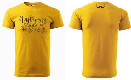 koszulka dla dziadka Najlepszy na świecie - żółta